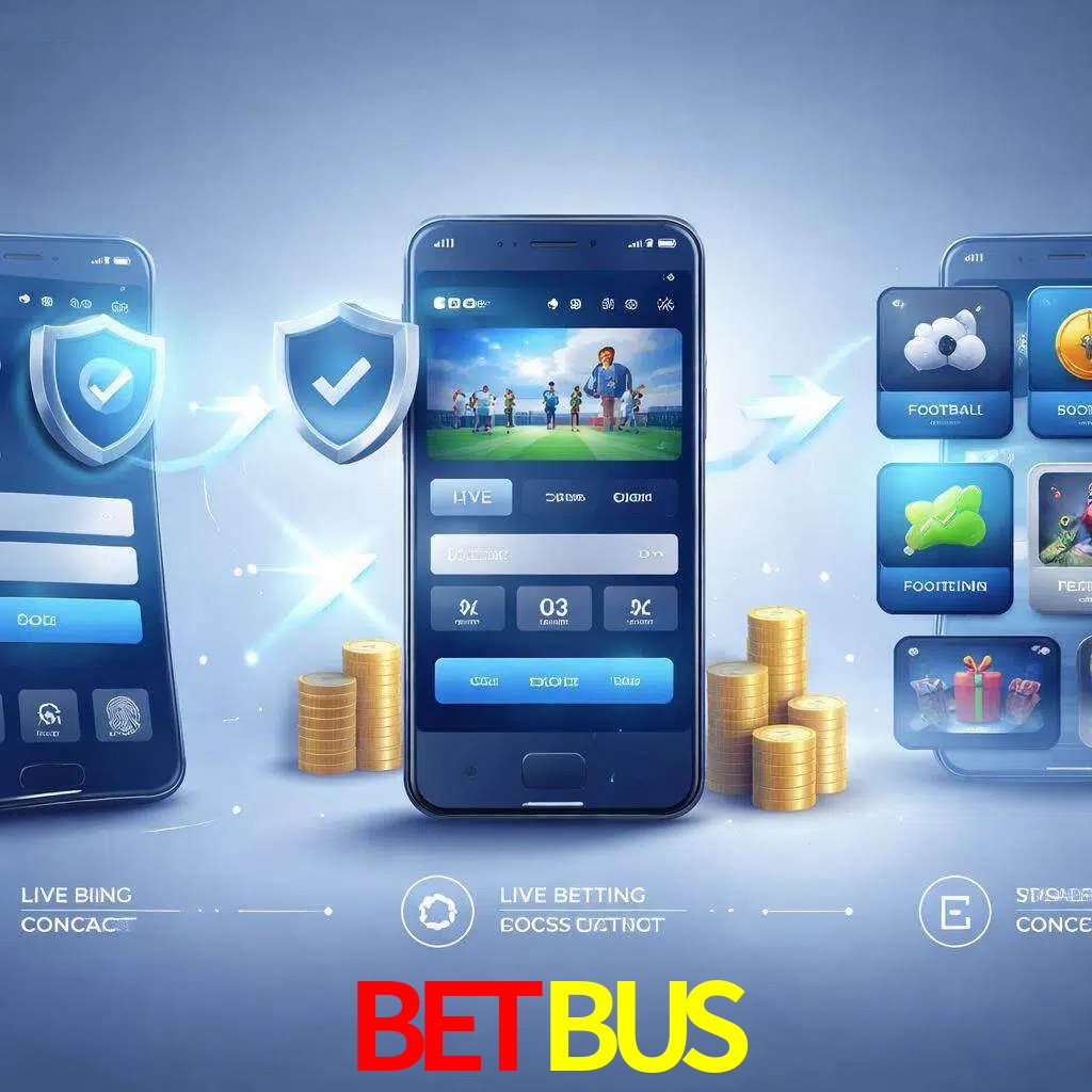 Pasos de acceso a la app BETBUS en pantalla de teléfono móvil